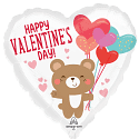 18H HX VALENTINE BEAR HUG