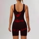 thumbnail image 3 of Trajes de Mujer Casual, Verano Impreso Cremallera Correa de Camisola Traje Corto Hecho de 90% Poliéster 10% Spandex, Trajes Cortos para Mujeres, 3 of 6