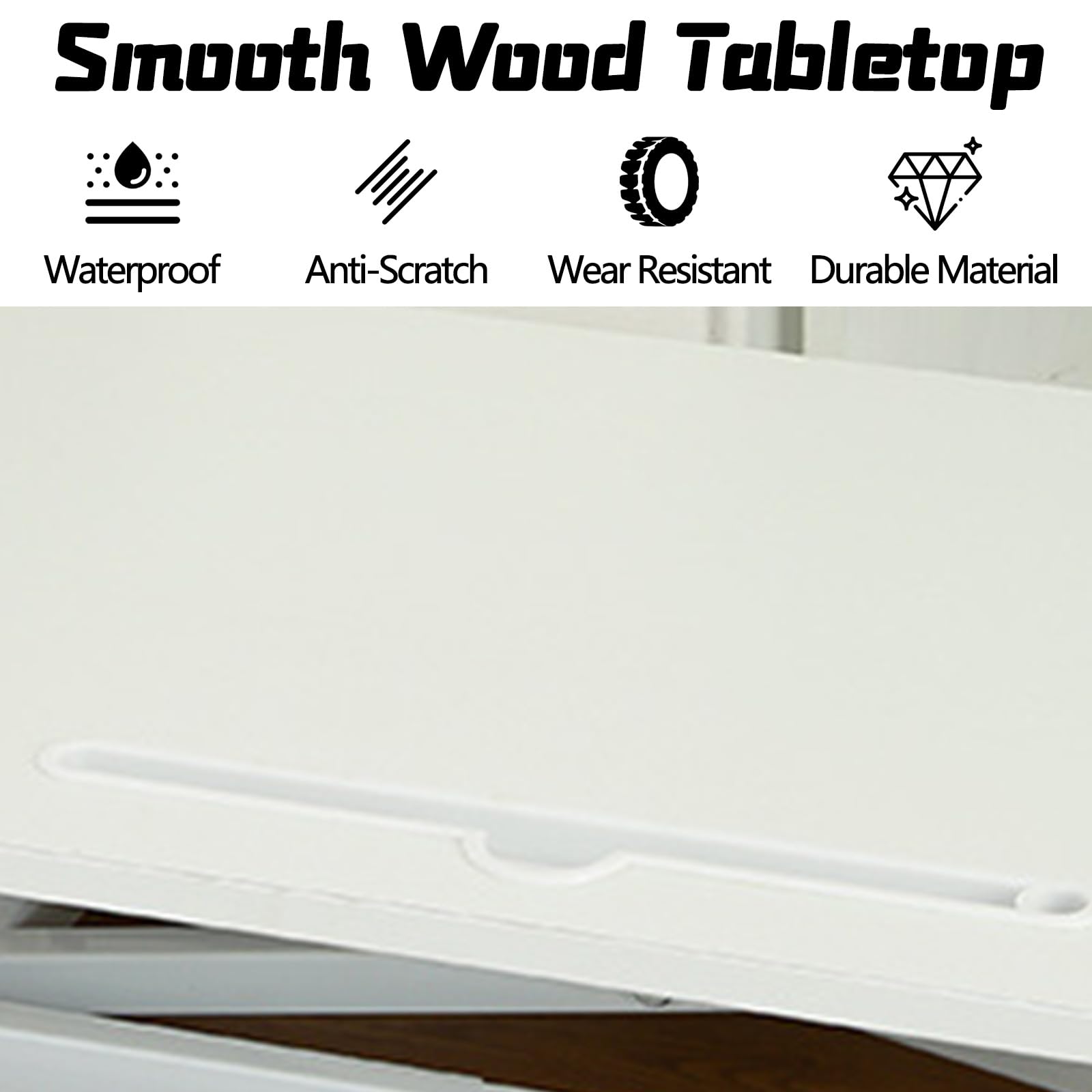 HomePerch 32" Height Adjustable Standing Desk Converter with Wide Keyboard Tray, Sit to Stand Riser for Dual Monitors and Laptop, White