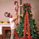 thumbnail image 5 of Adornos navideños, adornos navideños, regalos navideños 1.4 mariposas Árbol de Navidad con lazo bicolor Decoración Lugar de celebración Pajarita de alta calidad Mariposas Árbol de Navidad, 5 of 6