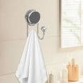 thumbnail image 5 of Clear Suction Cup Hooks for Shower, Bathroom, Kitchen, Glass Door, Mirror, Tile - Loofah, Towel, Coat, Bath Robe Hook Holder for Hanging up to 15 lbs - Rustproof Chrome Stainless Steel, 5 of 5