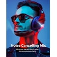 thumbnail image 3 of Seneo Nintendo Switch Gaming Headphones，Noise Canceling Mic & LED Light Blue, 3 of 6