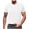 thumbnail image 2 of CYiJun George Waffle T Shirt for Men Casual Crewneck Tee Summer Short Sleeve Tops, 2 of 7