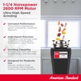 thumbnail image 4 of Triturador de basura American Standard 10-US-AS-12-SL 1.25 HP, 4 of 7