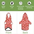 thumbnail image 6 of Honeii Red Strawberry Print Small Dog Hoodies Pet Hooded Sweatshirts Fall Winter Puppy Cat Sweaters Warm Clothes for Small Dogs Outfits Costume-XX-Large, 6 of 7