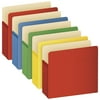 Esselte 1524E5ASST Heavy Duty Reinforced File Pocket, 3.5" Expansion, Letter Size, Randomly Assorted Colors, 5/box