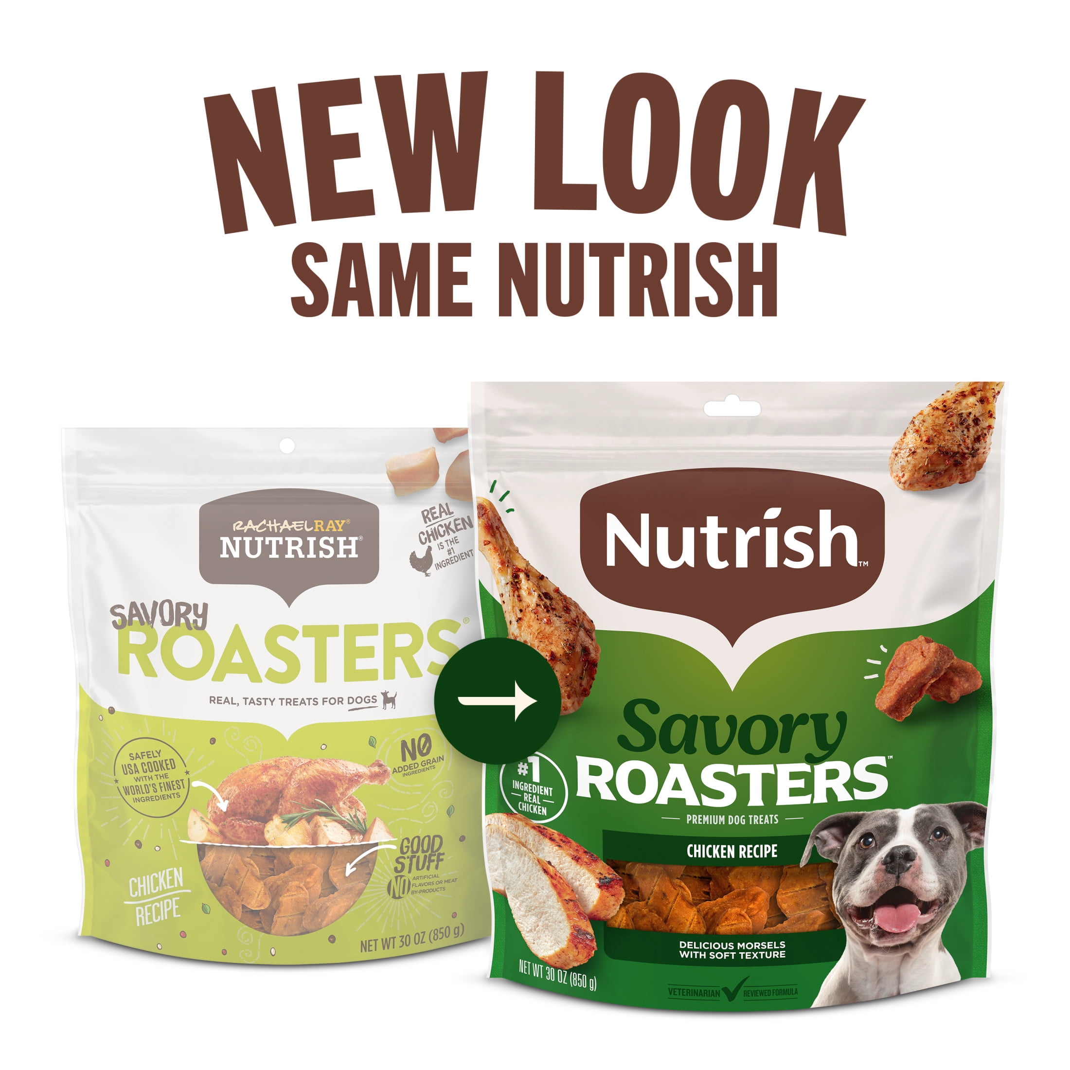 (2 pack) Rachael Ray Nutrish Savory Roasters Chicken Recipe Premium Dog Treats, 12 oz Pouch