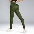 thumbnail image 2 of Women's Texture Peach Hip Lifting Yoga Pants Tight Fit Sports Without Lines, 2 of 7