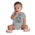 thumbnail image 4 of Ship Dont Stink Sink Bathroom Humor Romper Boys or Girls Infant Baby Brisco Brands NB, 4 of 6
