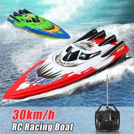 RC Boat Brushless Plastic Racing Boat Radio Twin Motor Servo Remote Control Racing Boat Rechargeable High Speed Kid