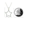 thumbnail image 4 of aaXia 10K White Gold 1/6ct. TDW Diamond Star Pendant Necklace (H-I, I1-I2), 4 of 5