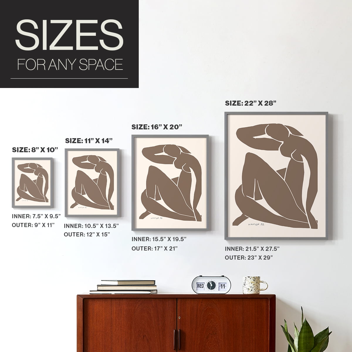 Matisse CCXIII in Solid Wood 22 x 28 Framed Print
