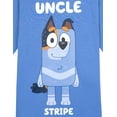 thumbnail image 2 of Bluey Men's Short Sleeve T-Shirt Stripe Light Purple, 2 of 2