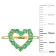 thumbnail image 2 of Everly Women's Emerald 10k Yellow Gold Ring, 2 of 8