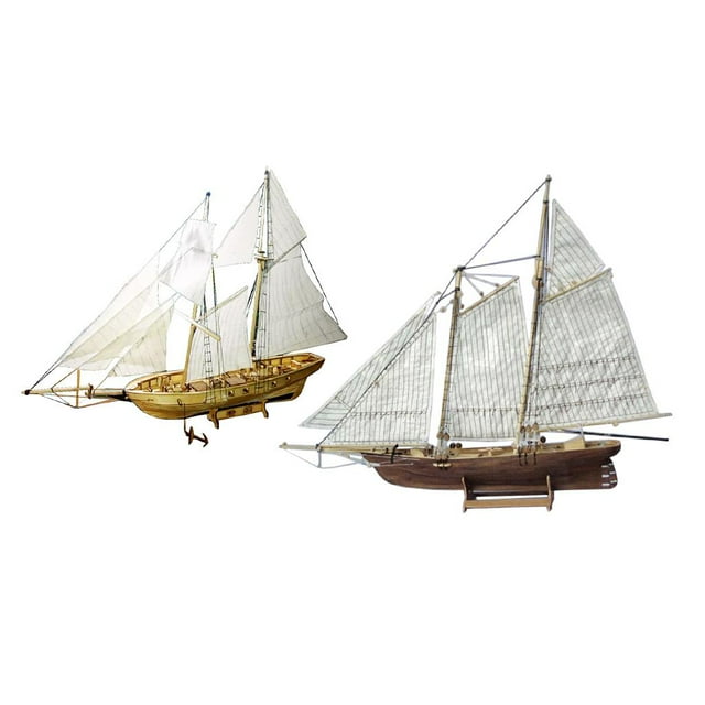 MERIGLARE 1/130 1/120 Scale Wooden Sailboat Model Kit Ship Puzzle for Kid Adult