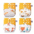 thumbnail image 1 of 4 unids/pack pañales de tela para bebé pañal de tela de bolsillo reutilizable lavable rápido, 1 of 8