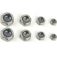 thumbnail image 2 of OUNONA 180Pcs Screw Lock Nut Set Nylon for Sports Equipment Applications, 2 of 8