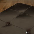 thumbnail image 2 of Darlington Ottoman en Cuir Brun Lié Espresso, 2 of 4