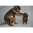 thumbnail image 6 of Nifao Boy and Dog Bronze Statue – Home Decor Sculpture, 30"L x 18"W x 18"H, 6 of 10