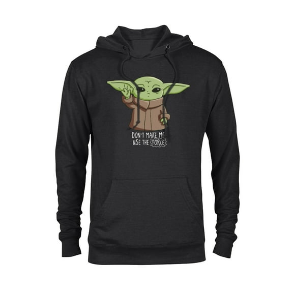 The Mandalorian the Child Don't Make Me Use The Force - Pullover Hoodie for Adults - Customized-Black