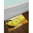 thumbnail image 2 of Yellow Mandala Bath Mat, Dreamy Landscape in Painting Style Tree on Cliff Horizon Oriental Swirls, Plush Bathroom Decor Mat with Non Slip Backing, 29.5" X 17.5", Multicolor, by Ambesonne, 2 of 2