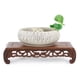 thumbnail image 5 of Estante de base retro de madera natural para pecera, florero, soporte para bonsái, decoración articulada, pedestal cuadrado, artesanías, base para tetera, madera de secuoya, 5 of 5