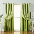 Best Home Fashion Color Mix & Match Curtain Panels Set of 4