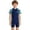 X1 Blue, variant on Ticikt Unisex Children's Training Swimsuit, Zip-Front Short Leg Rash Guard for Little Kids,Pink,4-5 Years