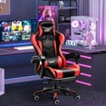 thumbnail image 2 of Silla Gamer Vidita GX2000 Ergonómica con Apoyapiés de Cuero Sintético Negro y Rojo, 2 of 8