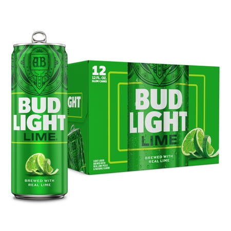 Bud Light Lime American Light Lager Beer 12 Pack 12 fl oz Aluminum Cans 4.2% ABV