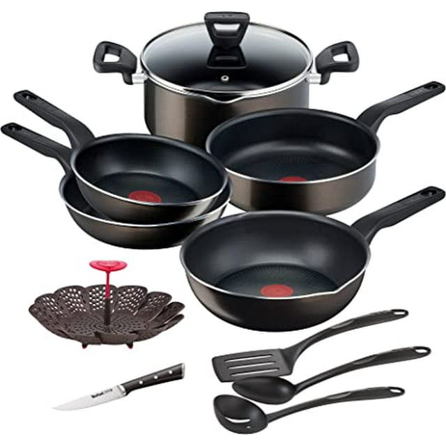 Bateria T-fal C3849182 de Cocina XL Force de 11 piezas T-fal BATERIA DE COCINA