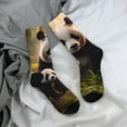 thumbnail image 5 of Fuzoiu Forest Panda Print Athletic Crew Socks for Men & Women,Casual Crew Socks,Above Ankle Crew Socks for Business, Casual, 5 of 6
