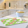 thumbnail image 6 of Absorbent Dish Drying Mat for Kitchen Counter - Cartoon Mushroom Rabbit Microfiber Drying Pad, Reversible Drainer Mats for Countertop, Small 16" x 18", 6 of 6