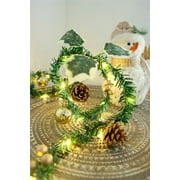 Sinhoon Christmas String Lights with Pine Cones Berries Indoor Outdoor Thanksgiving Xmas Fairy Light for Garden Garland Party Decorations