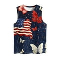 thumbnail image 4 of HaoXianJian Independence Day Womens Shirt Flag Patriotics Tank Tops for Women 2025 4th of July Shirt USA Flag Graphic Tank Tops Crew Neck Sleeveless Shirts Plus Size S-5X, 4 of 4