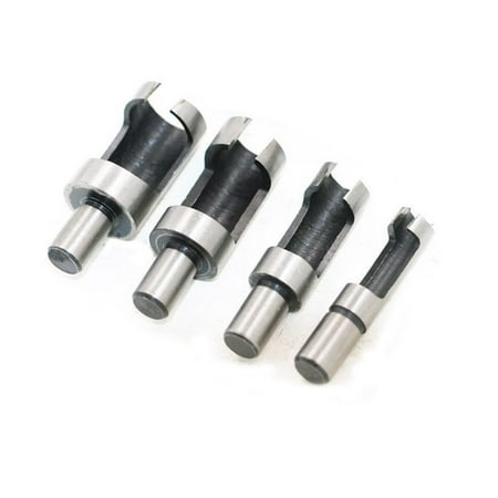 

MINM 4 piece set of woodworking drill and plug cutter