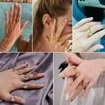 thumbnail image 4 of HAOAN Fashion Adjustable Initial Alphabet Letter A-Z Ring Finger Rings Women Jewellery-Silver C, 4 of 9