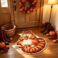 thumbnail image 6 of Hyknon Fall Thanksgiving Squirrels Rug, Cute Soft Plushes Thick Waterproof Bathroom Mat, Non-Slip Harvest Decor Floor Mat, Entryway Door Mat for Home Indoor Outdoor Bedroom Kitchen Decor 17.7"×27.6", 6 of 7