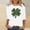 A958 White, variant on St. Patrick's Day Graphic T-Shirt for Women Leopard Shamrock Clover Print Crewneck Long Sleeve Loose Fit Soft Casual Holiday Party Clothes