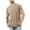 Khaki, variant on Men's Casual Solid Color Crew Neck Short Sleeve T-shirt with Pocket