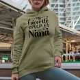thumbnail image 2 of My Favorite People Call Me Nana, Grandma or Grandmother, Mother's Day or Birthday, Sand Hooded Sweatshirt or Hoodie, Large, 2 of 5