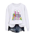 thumbnail image 5 of EGNMCR Easter T-Shirts à Imprimé pour Femmes T-Shirts Graphiques pour Femmes T-Shirts pour Femmes Col Rond Easter Haut à Manches Longues Imprimé Chandails T-Shirts pour Femmes, 5 of 5