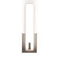 AFX Bowen 1-light Satin Nickel LED Wall Sconce, White Acrylic Shade