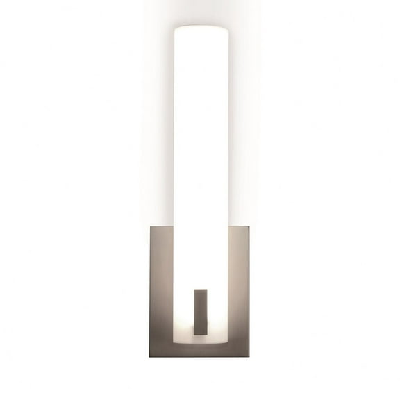 AFX Bowen 1-light Satin Nickel LED Wall Sconce, White Acrylic Shade