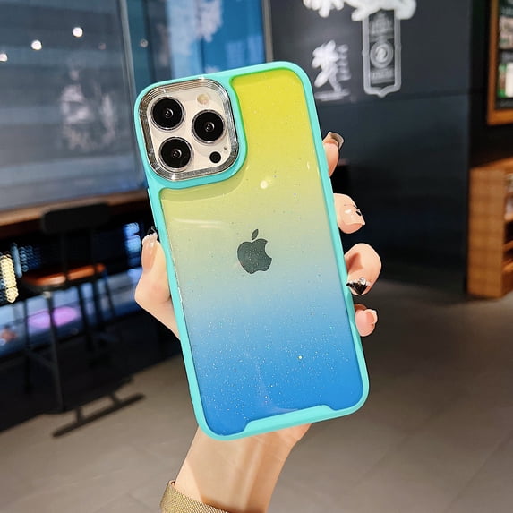 TECH CIRCLE Case for iPhone 12 Pro Stylish Gradient Design Sparkle Soft Shockproof Full Protection Case For iPhone 12 Pro,E