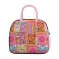 thumbnail image 2 of Lunch Bag Lunch Box for Women Reusable Insulated Lunch Cooler Bags,Large Capacity for Work Travel Picnic,Water-Resistant Pioneer Colorful Floral Lunch Tote Bag Gifts for Woman Mom Pink, 2 of 6