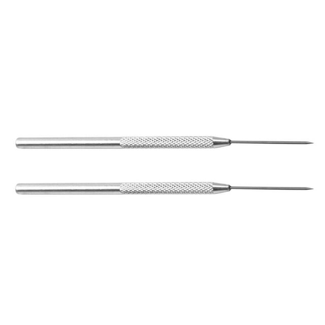 Shisuyan 2PCS Clay Needle Tools Diy Tool Pottery Sculpture Carving Aluminum Rod Punch Needles Modeling Detail Tools Pottery Sculpture Needles (Silver)
