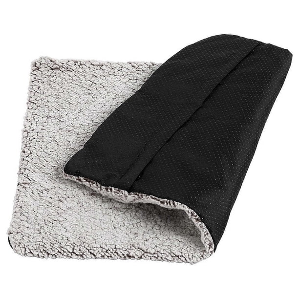 Auto Heating Pet Pad with Detachable Heating Cores Slip Resistant Bottom Soft Fabric Warming Mat For Dog Home Travel Use 60X90 brown