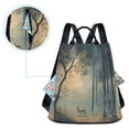 thumbnail image 5 of FORMRS Women's Travel Backpack Purse Anti-Theft Hidden Pockets Casual Shoulder Bag, Retro Forest, 5 of 7