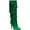 Green Bling, variant on INC Womens White Fringed Yomesa Pointed Toe Block Heel Leather Dress Boots 8 M